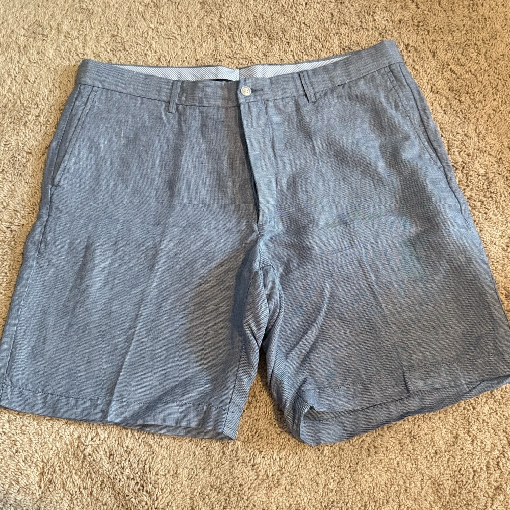 Peter Millar Blue Flat Front Shorts Classic Style
